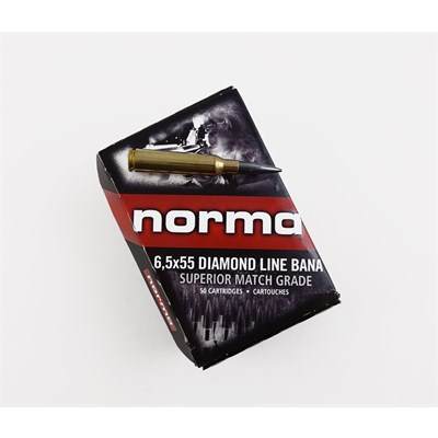 Patron Norma 6,5x55 Bana 8,4 g, Diamond Line 50-ask